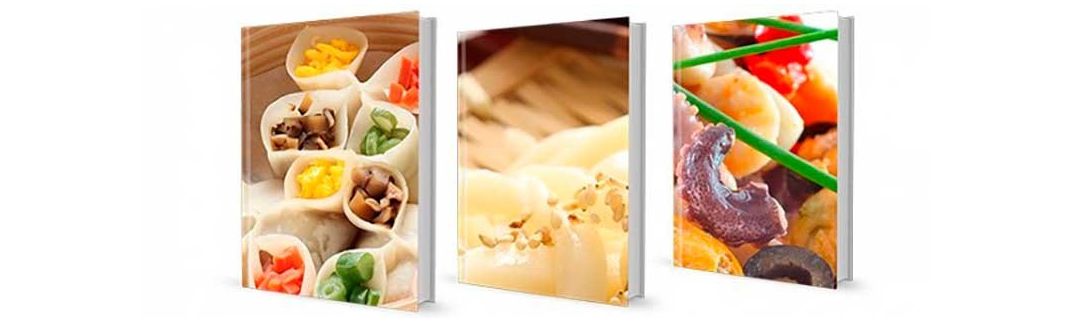 Livros de receitas asiáticas (japonês, China, coreano, ...)