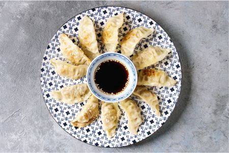 Gyozas e tapas asiáticas