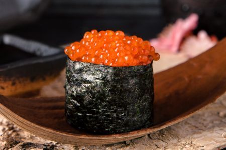 Peixes, frutos do mar e produtos de sushi